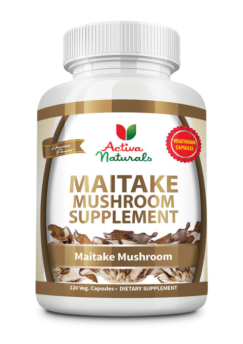 Activa Naturals Maitake Mushroom Supplement - 120 Veg. Capsules with Grifola Frondosa Mushrooms