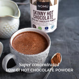 NOMU Skinny 60% Cocoa Hot Chocolate (33 servings) | 20 Calories only, Keto Diet Drink, Low GI, High Protein