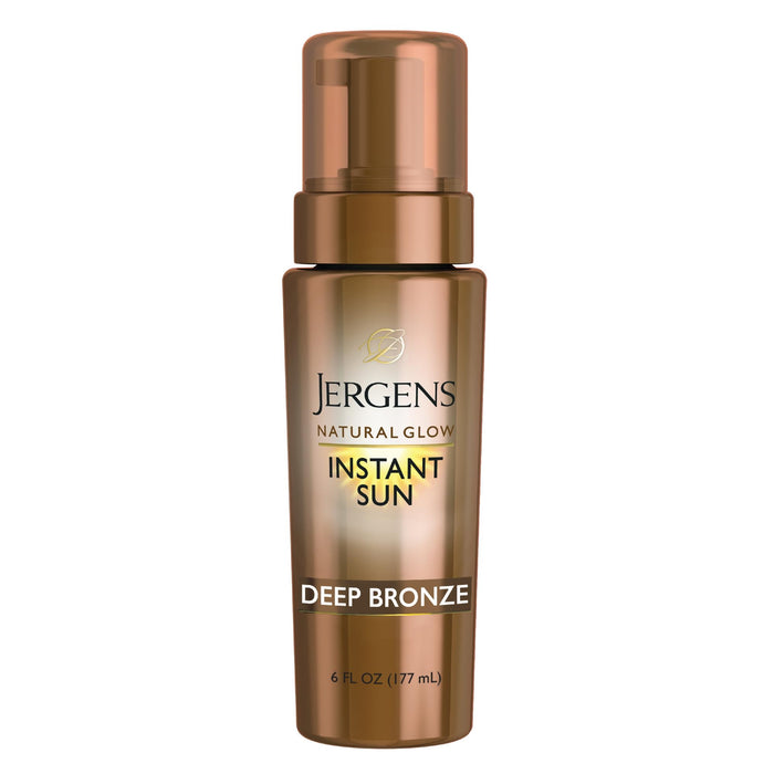 JERGENS Instant Sun Natural Glow Tanner, Light Bronze - 6 fl oz