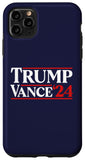 iPhone 11 Pro Max Trump Vance 2024 Donald Trump J.D. Vance For President Case