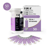 FORA6Connect/Test N’Go Advance Voice Blood Ketone Test Strips - 50 Count, Ideal for Keto Diet and Ketosis Monitoring
