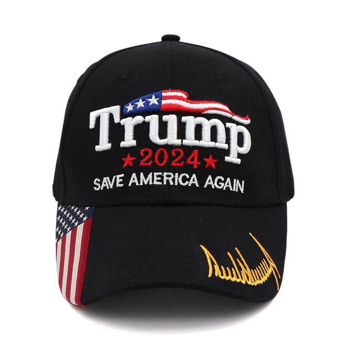 Trump 2024 Hat, Donald Trump 2024 MAGA Hat Embroidery Adjustable Take America Great Baseball Cap