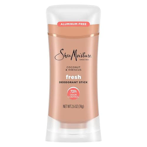 SheaMoisture Whole Deodorant Stick Coconut & Hibiscus Fresh 72h Odor Control Aluminum Free 2.5 oz