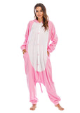 BGOKTA Halloween Animal Onesie Pajamas for Adults Costume Cosplay Homewear One Piece