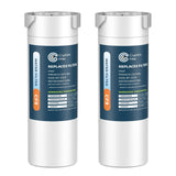 Crystala Filters Compatible with GE XWF Water Filter, Replacement for GE SmartWater Refrigerator Water Filter, (2 PACK)