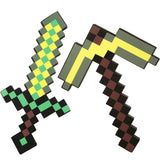 MLKGZ Pickaxe and Sword Toys,Game Transforming Kids Role-Play Accessory,Halloween,Christmas,Party Gifts for Video Game Fans