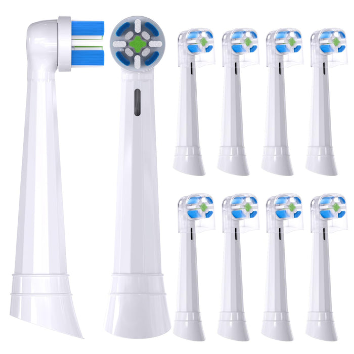 Compatible with Oral-B iO 3/4/5/6/7/8/9/10 Series Ultimate Clean Electric Toothbrush Replacement Brush Heads,for Oral-B iO Electric Toothbrush,10 Pack (White)