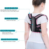 Lexniush Professional Posture Corrector for Kids, Adjustable Upper Back Posture Brace for Teenagers Boys and Girls Under Clothes Spinal Support to Improves Slouch, Prevent Humpback, Relieve Back Pain