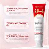 MS DRWIKEY Probiotics Bright White Toothpaste, Sp 6 Toothpaste, Sp-6 Ultra Whitening Toothpaste, Ultra Whitening Toothpaste Sp-6, Sp-6 Probiotics Whitening Toothpaste, Fresh Breath (2pcs)