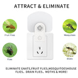 Flyxiregg 2 in 1 Flying Insect Trap Plug in & Ultrasonic Pest Repeller, Mosquito Zapper Indoor with Night Light UV Attractant Catcher, Safer Home Indoor Fly Trap(2 Devices + 6 Glueboards)