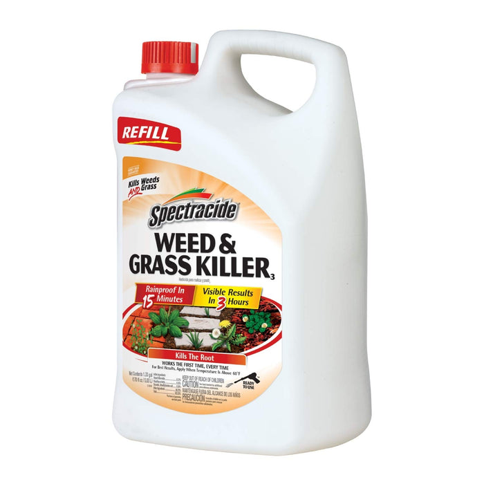 Spectracide 1.3 Gallon Weed & Grass Killer Refill and 1 Gallon Weed Stop for Lawns Plus Crabgrass Killer