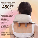 XTO Neck Massager Mini Back Neck Massager with Heat Kneading Electric Massager for Neck,Back,Shoulder,Leg,Shiatsu Neck Massager for Pain Relief deep Tissue Muscle Relaxation Gifts Mom and Dad(Beige)
