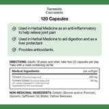 NATURE'S BOUNTY Turmeric Curcumin Value Pack 450 mg 120 Capsules