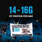 Authentic Bar Cookie Crumble Protein Bars - Tasty Meal Replacement Energy Bars w/ 15g Whey Protein Isolate, Natural Sugars from Pure Honey, Healthy Fat Peanut Butter Foundation - 12 Pack