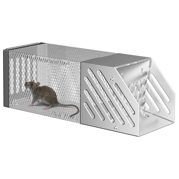 Humane Mouse Trap, [2024 New] Single Door Continuous Rat Hole Mouse Trap, Combined Automatic Continuous Rat Traps Cage, Easy to Set Mice Catcher for Indoor and Outdoor, Sensitive Pedal Rat Trap (1pc)