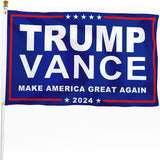 Trump Vance 2024 Flag 3x5 ft Trump JD Vance Flags President Flags MAGA with Brass Grommets Outside Outdoor Tapestry Poster Gift