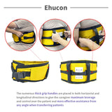 Ehucon Gait Belt for Seniors Transfer Belt Quick Release Buckle, Padded Handles Lift Assist Device for Elderly, Physical Therapy, Gait Belts for Seniors –Safety Belt for Elderly (Medium)