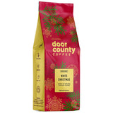 Door County Coffee White Christmas Flavored Coffee Ground | 8oz Bag | Holiday Seasonal Coffee | Medium Roast | 100% Specialty Arabica Coffee | Vanilla Ice Cream Flavored Coffee