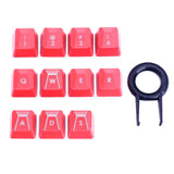 HUYUN Performance Gaming keycaps Replacement for Romer-G Switch Logitech G310 G413 G613 G810 K840 G910 Mechanical Keyboard (Red 11 Keys)