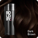 BOLDIFY Hair Fibers (2 x 56g) Fill In Fine and Thinning Hair for an Instantly Thicker & Fuller Look - Best Value & Superior Formula -14 Shades for Women & Men - DARK BROWN