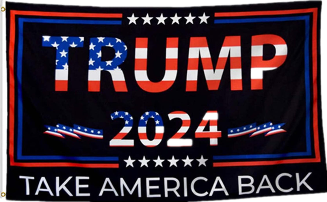 BUELOIGS Take America Back Flag 6x10FT,Premium Quality,Vibrant Colors,Trump 2024 Flags with 2 Brass Grommets for Indoor Outdoor. (Red6x10)