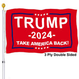 Trump Flag 2024 3x5 Outdoor Double Sided- Red Trump President 2024 MAGA Flags Heavy Duty 3 Ply Polyester for Election Outside Outdoor