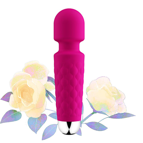 LUMIO Body Back Relaxation Massager - Mini - Travel - 9 Speeds 19 Modes - for Back - Foot - Arm Muscle Relaxation （Rose 2 ）