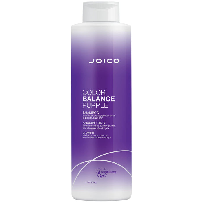 Joico Color Balance Purple Shampoo for Cool Blonde and Gray Hair | 33.8 Fl Oz