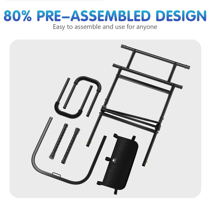 FORTEMOTUS Bed Rails for Elderly Adults Safety - Adjustable Heights& Extendable Bed Side Rail, Foldable Bed Assist Bar, Heavy Duty for Senior, Fits King, Queen, Full, Twin for 10~16'' Mattress