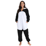 Wishliker Unisex Adult Onesie Costume Halloween Christmas Cosplay Animal Cartoon Pajamas Panda