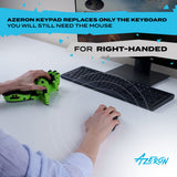 AZERON Classic Gaming keypad - Programmable Gaming Keyboard for PC & Console Gaming - Customized, 3D Printed Analog Thumbstick keypad with 26 Buttons - for Righties (Green)