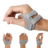 AKSO MEDICOS CMC Thumb Brace - Comfortable Thumb Splint for CMC Joint Pain, Osteoarthritis, Tendonitis, Arthritis, CMC Joint Thumb Arthritis Brace for Women & Men (Grey, Right Hand, Medium)