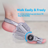 Bunion Corrector for Man and Women Big Toe, Adjustable Bunion Splint for Bunion Relief, Orthopedic Toe Straightener with Anti-slip Heel Strap and Silicone Pad, Suitable for Left and Right Feet.