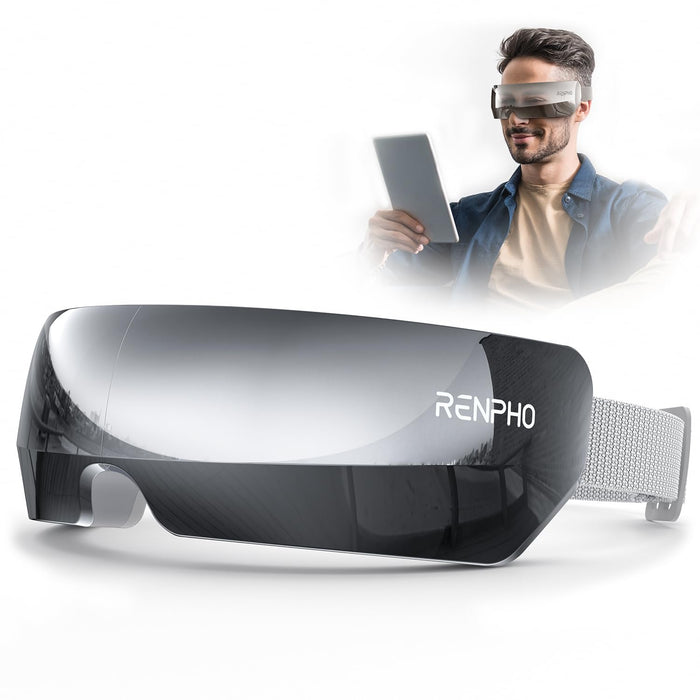 RENPHO Eyeris View Eye Massager for Migraines, New Year Christmas Birthday Gifts Ideas, 5 Modes Eye Care to Relax Eyes, Heated Temple Head Massager for Eye Strain Relief, Stye Eye, Dry Eyes