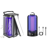 Bug Zapper Outdoor Indoor Solar 4200V Mosquito Zapper with Reading Lamp & 3600V Rechargeable Mosquito Zapper for Indoor Outdoor Patio