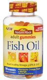 Nature Made Fish Oil Adult Gummies, Pineapple-Orange, Peach & Mango 90 ea (Pack of 7)