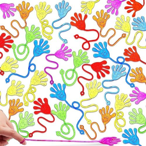 JOYIN 240Pcs Sticky Hands Party Favors, Party Table Favor Set for Kids, Holiday Traditions, Xmas Gift, Bendy Tube, Bendy Tubes, Extreme Stretch Fidget, Fun Fidget Toys