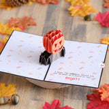 Lovepop Holidays Pop-Up Card for Her and Him - 3D Halloween Greeting Cards for Boys, Girls, Men, Women - The Office Pumpkin Head 5" x 7" - Blank Note Card & Envelope Included