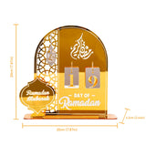 ANOTION Ramadan Advent Calendar - Ramadan Decorations for Home DIY Ramadan Countdown Calendar Ramadan Mubarak Decorations Ramadan Advent Calendar 2024 Eid Mubarak Decorations Ramadan Table Décor