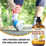 2 Pack Ginger Oil Lymphatic Drainage Massage,Belly Drainage Ginger Oil-Warming Tired Sore Muscle Ginger Massage Oils With Natural Arnica Extract,Grapeseed Oil,Vitamin E Massage Oil for Massage Therapy