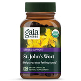 Gaia Herbs St. John's Wort - Natural Stress Support Supplement - with St. John's Wort - 60 Vegan Capsules (20-Day Supply)