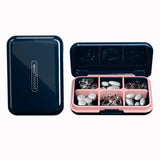 DUBSTAR Travel Pill Organizer Moisture Waterproof Small Pill Box for Pocket Purse 6 Compartments Portable Pill Case Medicine Vitamin Holder Container,Blue