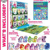 Potty Time Adventures Potty Training Chart by Lil ADVENTS - My Little Pony with 14 Wood Block Toy Prizes - Potty Training Advent Game - Wooden Block Toys, Reward Chart, Activity Board & Stickers