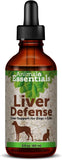 Animal Essentials Liver Defense Liver Support for Dogs & Cats, 2 fl oz - Made in USA, Dandelion & Milk Thistle