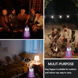 Bug Zapper Indoor/Outdoor,Rechargeable Mosquito Trap and Fly Killer Portable with USB,UV Attraction and Security Grid, Pest Attractant Lamp to Remove Insects, Mosquitoes, Files, Bugs, Gnats, Moths