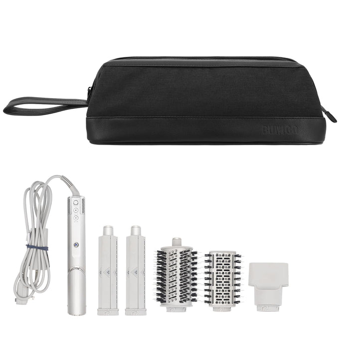 Buwico Airwrap Travel Case for Dyson/Shark Flexstyle, Travel Pouch for Dyson Airwrap/Shark Flexstyle Complete Styler and Attachments, Travel Bag for Dyson/Shark Hair Dryer (Black Patent Pending)
