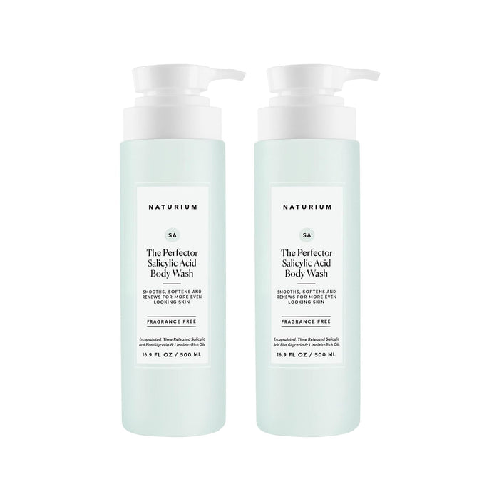 Naturium The Perfector Salicylic Acid Body Wash, Gentle & Smoothing Cleanser, The Perfect Duo