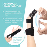 Pinky Finger Splint, Boxer Fracture Splint, 4th & 5th Metacarpal Brace, Hand Splint for Broken Finger, Trigger Finger Brace, Adjustable 2 Finger Brace for Arthritis, Tendonitis, Mallet Finger(L/XL)