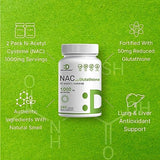 2-Pack NAC Supplement – 1000mg Per Serving with Reduced Glutathione – 480 Capsules – Non-GMO & High-Quality Formula