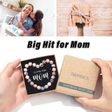 THEMEROL Mom Bracelet Gifts for Mom from Daughter Son Mom Birthday Gifts Mothers Day Great Personalized Best Mom Ever Women Mama Gifts Presents Christmas Stocking Stuffers Valentines Day